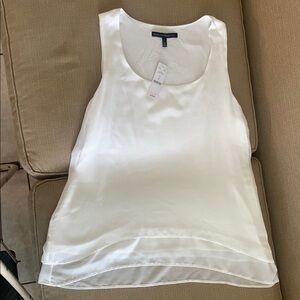 White House Black Market White Tank Top